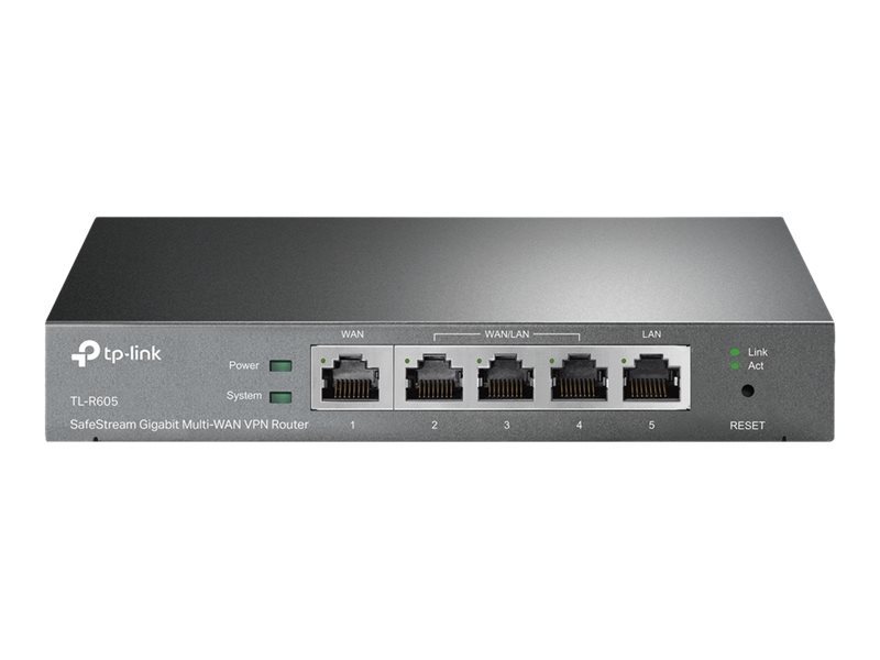 TP-Link SafeStream TL-R605 - Router - 4-Port-Switch - GigE