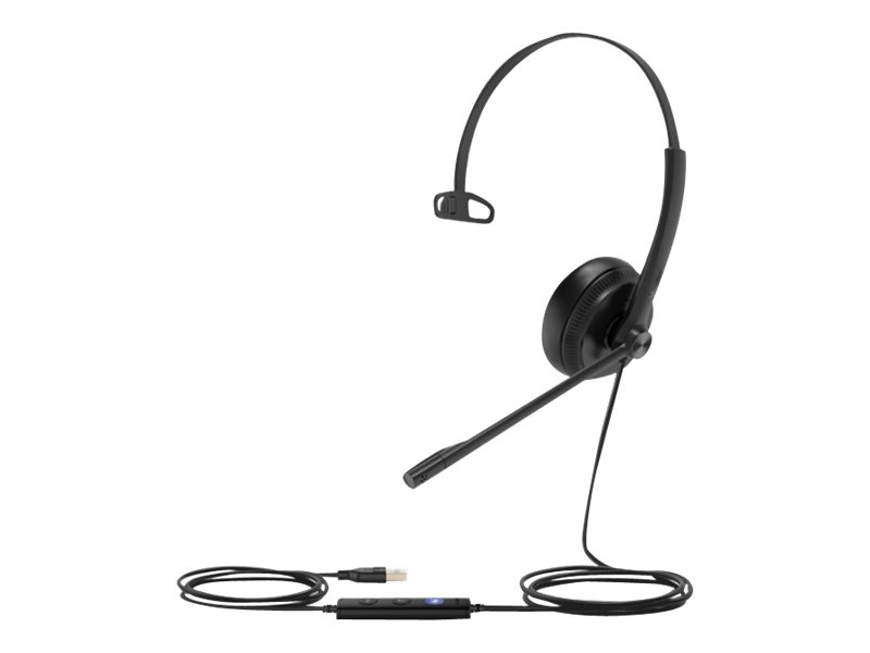 Yealink UH34 Mono UC - Kopfhrer mit Mikrofon - On-Ear - kabelgebunden - USB