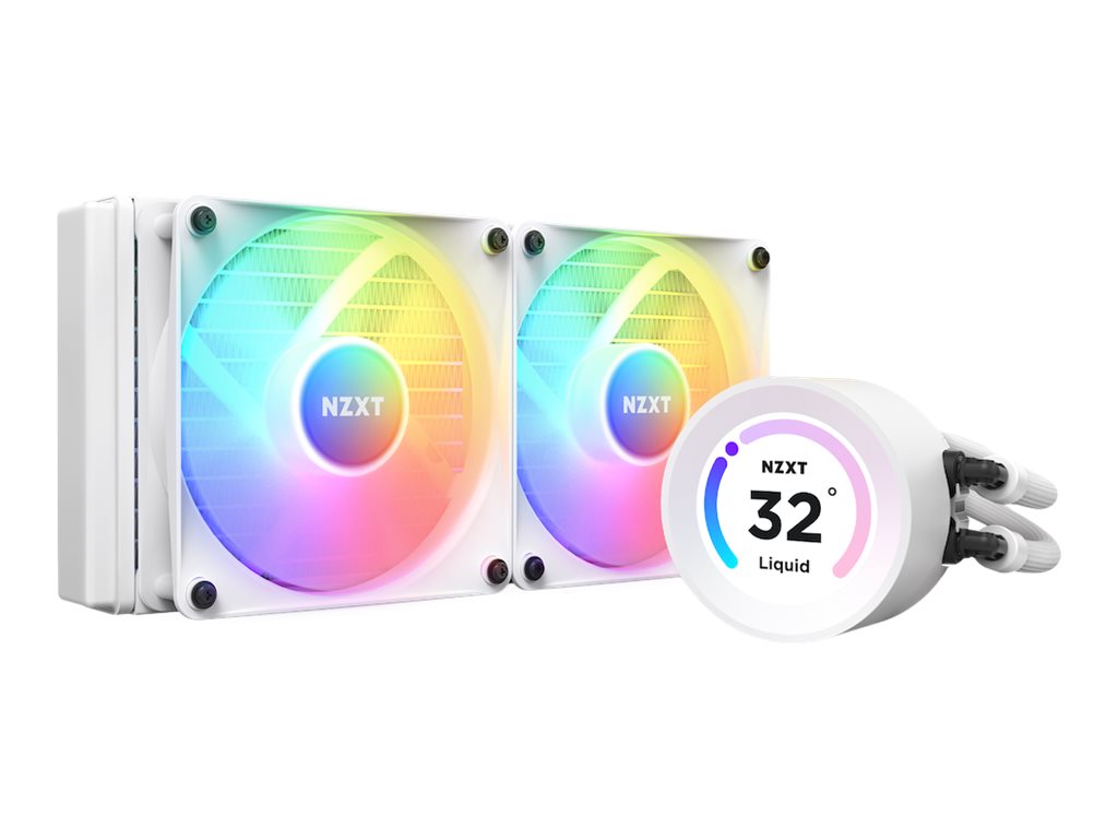 NZXT Kraken Elite 240 RGB - Prozessor-Flssigkeitskhlsystem - mit LCD-Display - (fr: AM4, LGA1200, LGA1700, AM5, LGA115x Socke