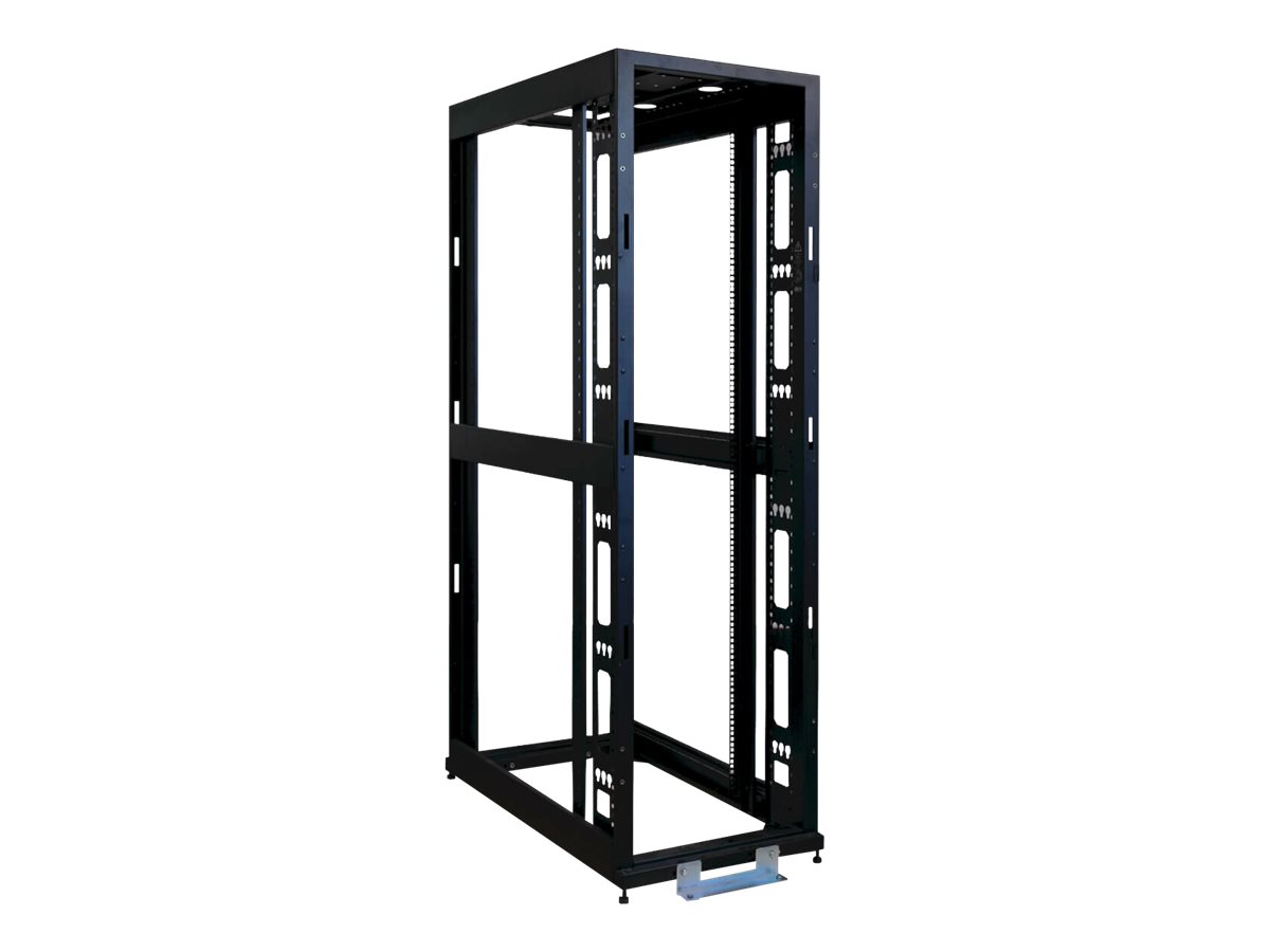 Tripp Lite 42U Open Frame Rack Enclosure Server Cabinet 3000lb Capacity - Schrank offener Rahmen - 4 Pfosten - Schwarz - 42HE - 