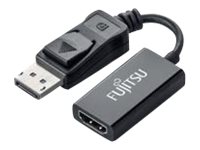 Fujitsu - Videoadapter - 15 cm - Schwarz - 4K Untersttzung - fr Celsius H7510, J5010, W5010; ESPRIMO D7010, D7011, D9010, D901
