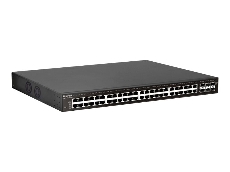 Draytek VigorSwitch P2540X - Switch - L2+ - managed - 48 x 10/100/1000 (PoE+) + 6 x 10Gb Ethernet SFP+ - an Rack montierbar, wan