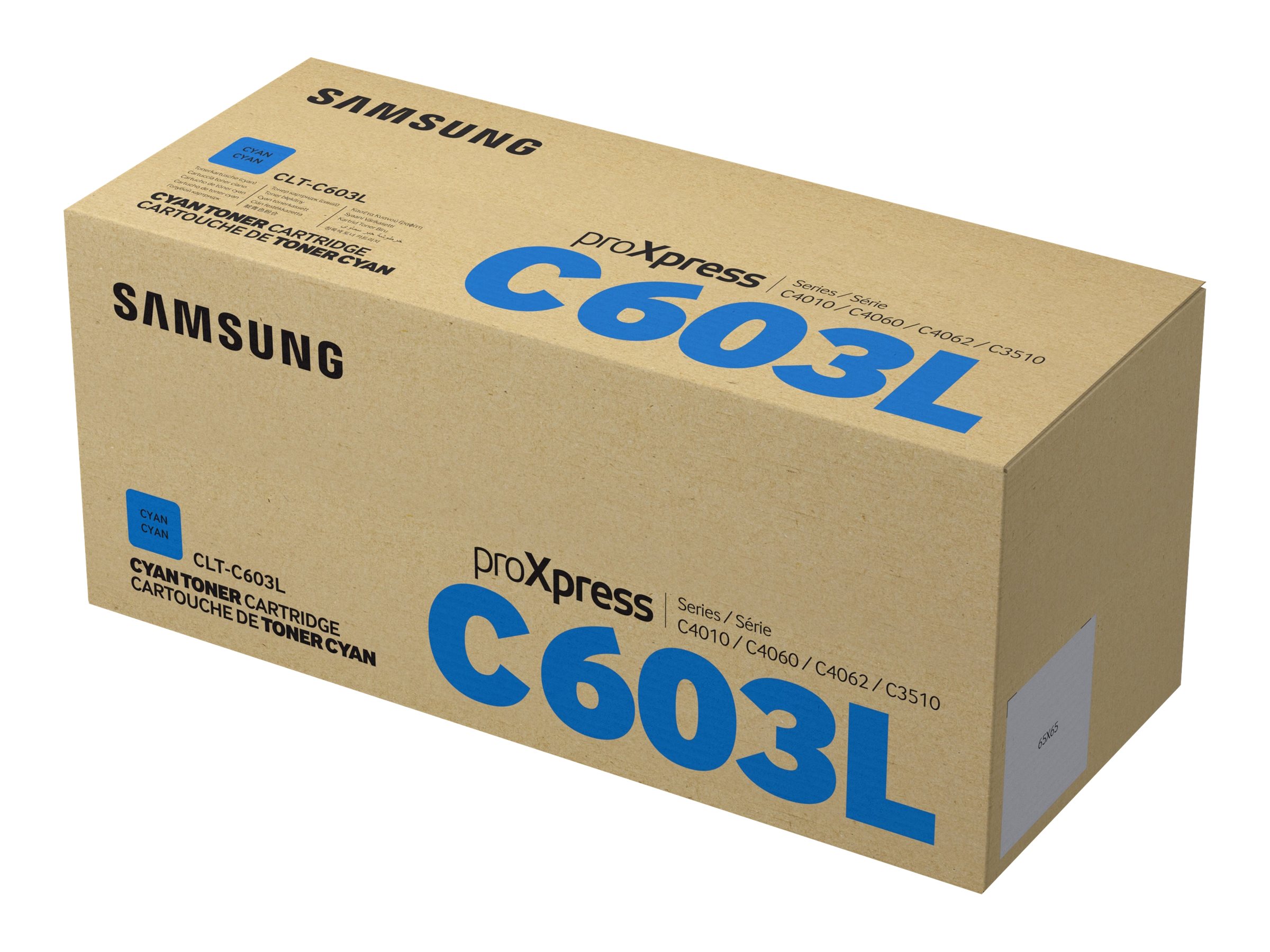 Samsung CLT-C603L - Hohe Ergiebigkeit - Cyan - Original - Tonerpatrone (SU080A) - fr ProXpress SL-C4010N, SL-C4010ND, SL-C4012N