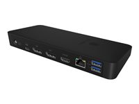 ICY BOX IB-DK2405-C - Dockingstation - USB-C - HDMI, DP - 1GbE - 135 Watt
