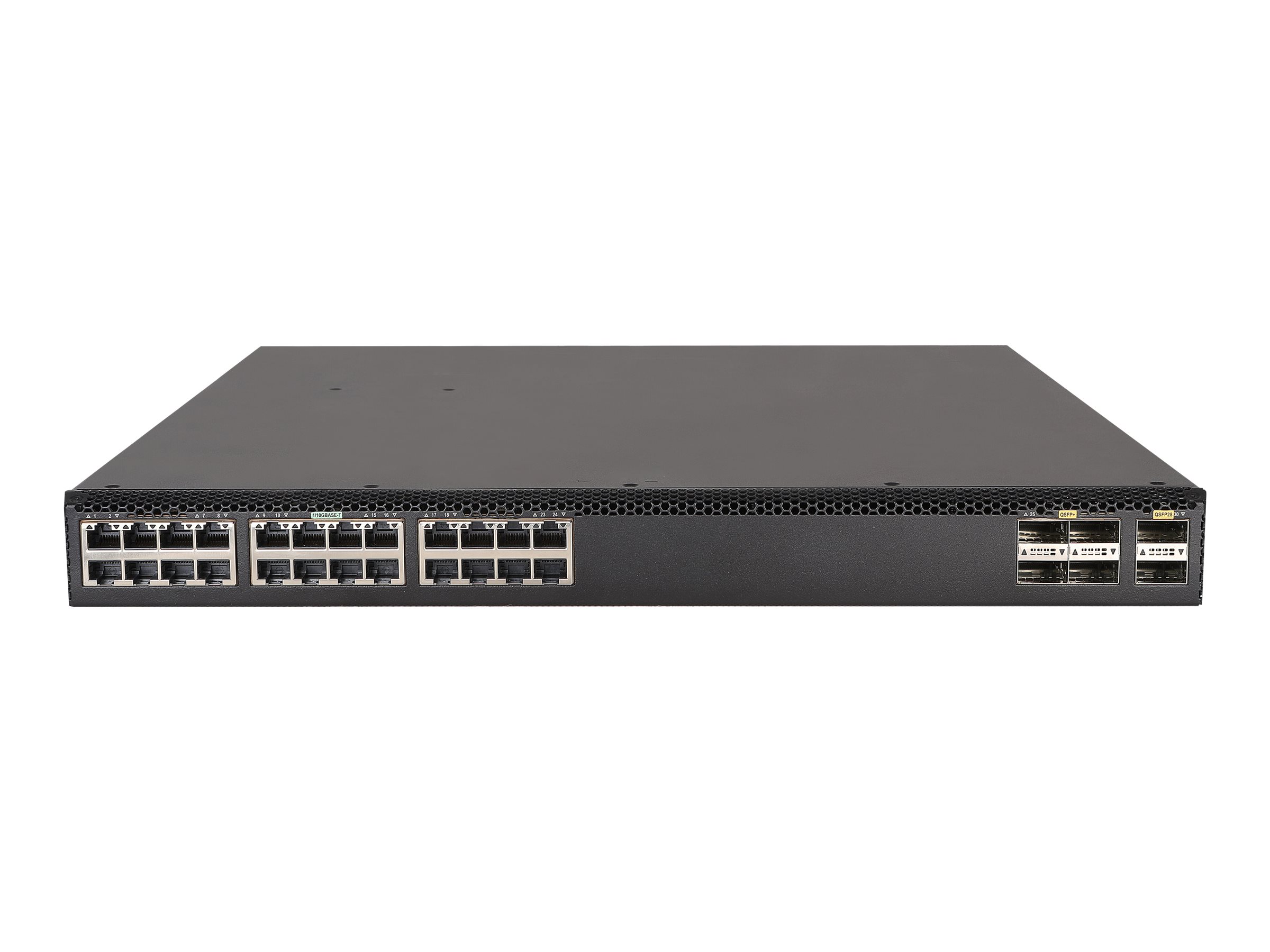 HPE FlexFabric 5710 24XGT 6QSFP+ or 2QSFP28 - Switch - L3 - managed - 24 x 1 Gigabit / 10 Gigabit Ethernet + 6 x 40 Gigabit QSFP