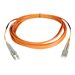 Eaton Tripp Lite Series Duplex Multimode 50/125 Fiber Patch Cable (LC/LC), 15M (50 ft.) - Patch-Kabel - LC Multi-Mode (M) zu LC 