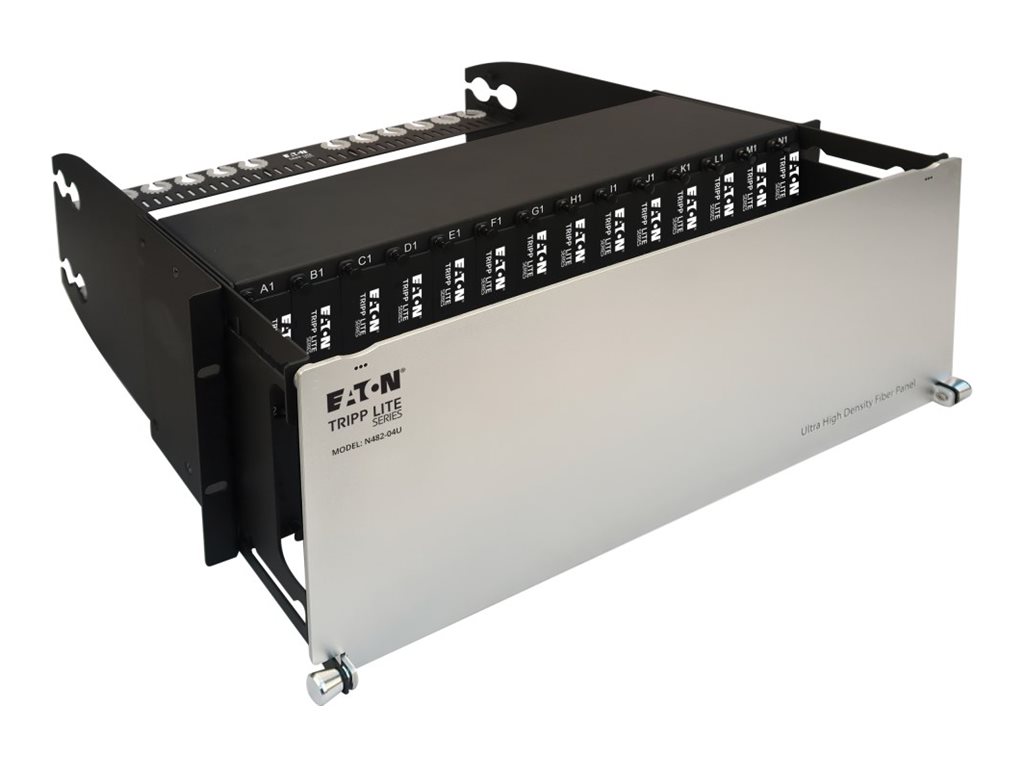 Tripp Lite Enclosure for 28 High-Density Fiber Cassettes, 4U - Netzwerkgertegehuse - Schwarz, Silber - 4U - 48.3 cm (19