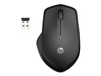 HP Silent 280M - Maus - kabellos - kabelloser Empfnger (USB) - Jet Black - fr OMEN by HP Laptop 15; ENVY Laptop 13, 15; Laptop