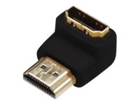 ASSMANN - HDMI-Adapter - HDMI weiblich zu HDMI mnnlich - abgeschirmt - Schwarz - 90 Stecker