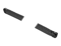DeLOCK Braided Sleeve with zip fastener heat-resistant - Geflechtschlauch - 2 m - Schwarz