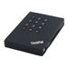 Lenovo ThinkPad USB 3.0 Secure - Festplatte - 500 GB - extern (tragbar) - USB 3.0 - 5400 rpm