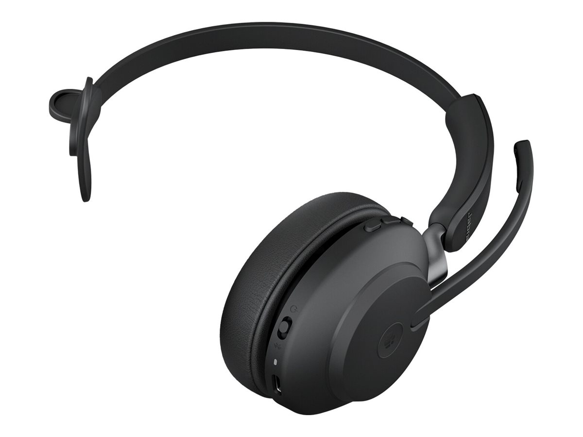 Jabra Evolve2 65 MS Mono - Headset - On-Ear - konvertierbar - Bluetooth - kabellos