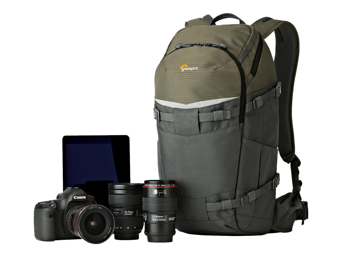 Lowepro Flipside Trek BP 350 AW - Rucksack für Digitalkamera mit Objektiven - Grau, Dunkelgrün