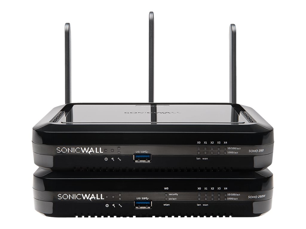 SonicWall SOHO 250 Wireless-N - Sicherheitsgerät - GigE - Wi-Fi - 2.4 GHz, 5 GHz - onicWALL Secure Upgrade Plus Programm (2 Jahr