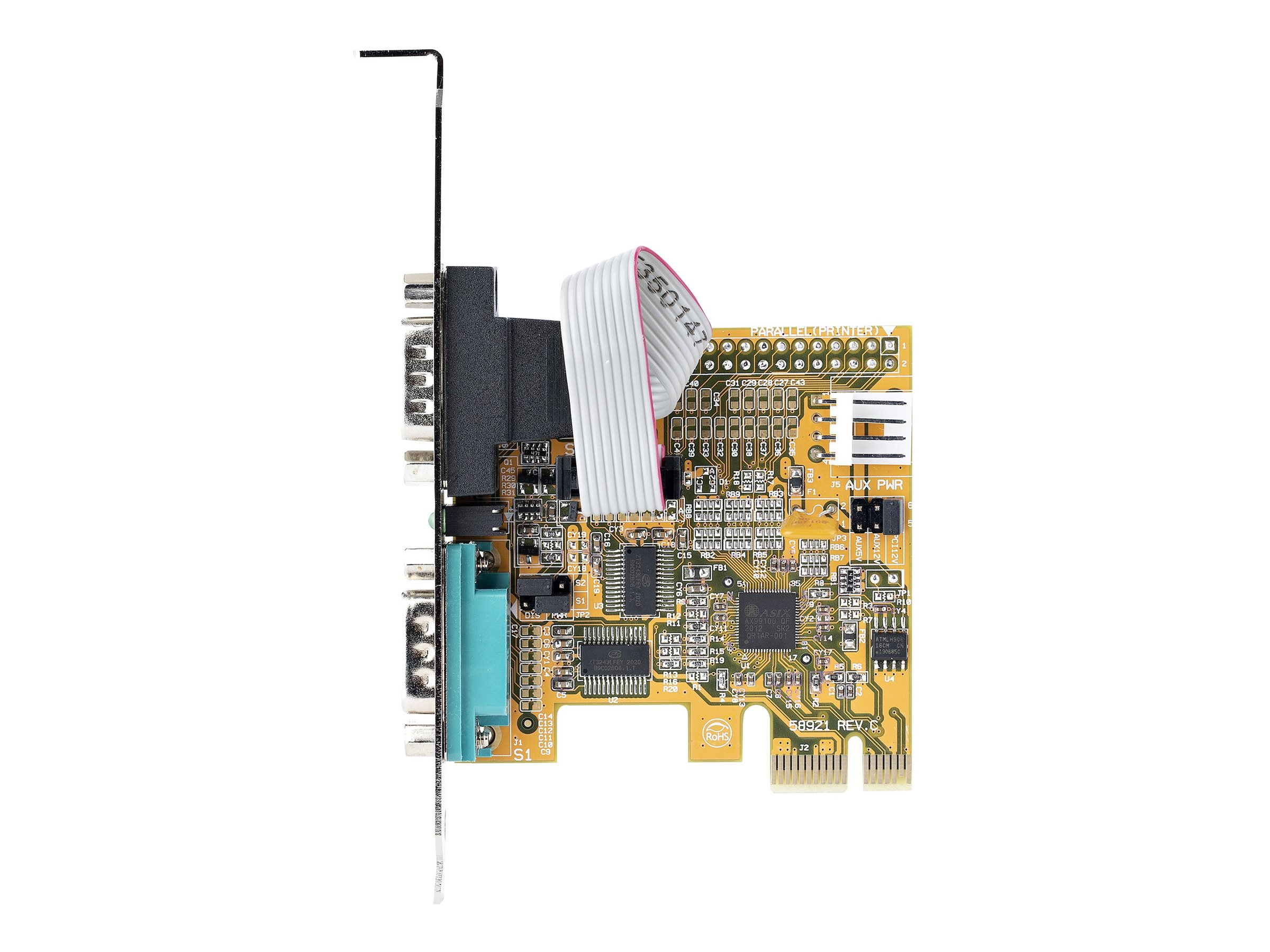 StarTech.com 2-Port PCI Express Serial Card, Dual Port PCIe to RS232 (DB9) Serial Interface Card, 16C1050 UART, Standard or Low 