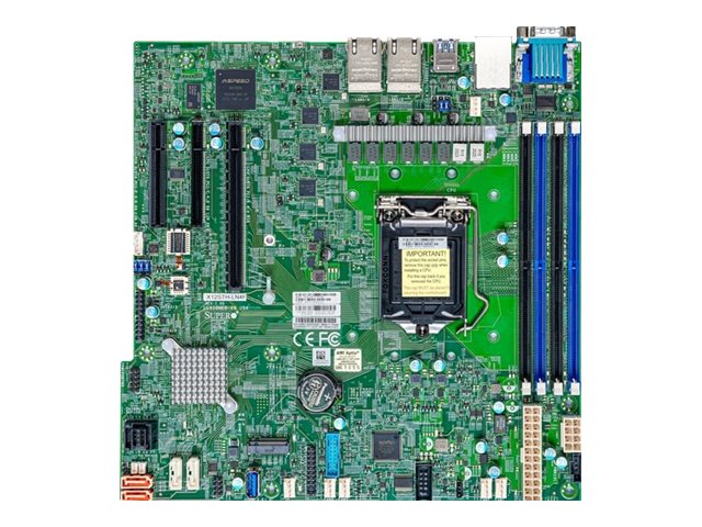 SUPERMICRO X12STH-LN4F - Motherboard - micro ATX - LGA1200-Sockel - C256 Chipsatz - USB 3.2 Gen 1