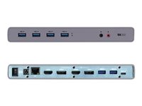 i-Tec USB-C / USB-A 3.0 4K Dual Video Docking Station - Dockingstation - USB-C - 1GbE - Europa