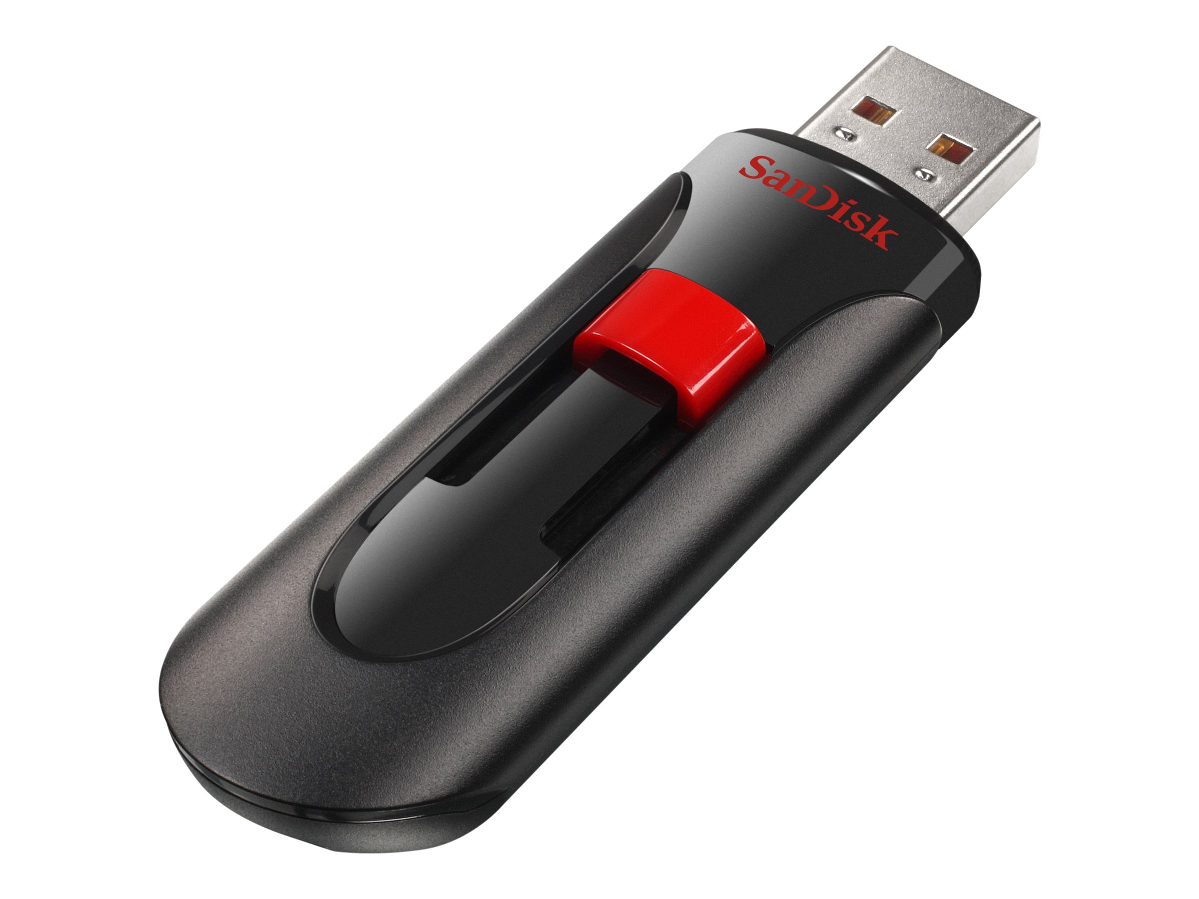 SanDisk Cruzer Glide - USB-Flash-Laufwerk - 256 GB - USB 2.0 - Schwarz, Rot
