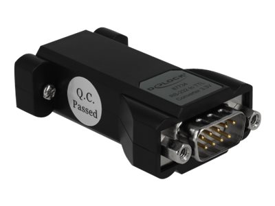 DeLock Converter 1 x Serial RS-232 DB9 female to 1 x Serial LVTTL / LVCMOS 3.3 V DB9 male with ESD protection 3 kV and extended 