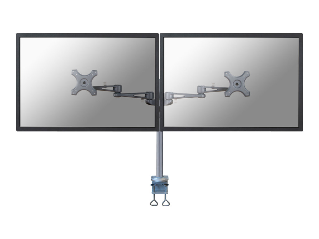 Neomounts FPMA-D935D - Befestigungskit - full-motion - für 2 LCD-Displays - Silber - Bildschirmgrösse: 25.4-68.6 cm (10