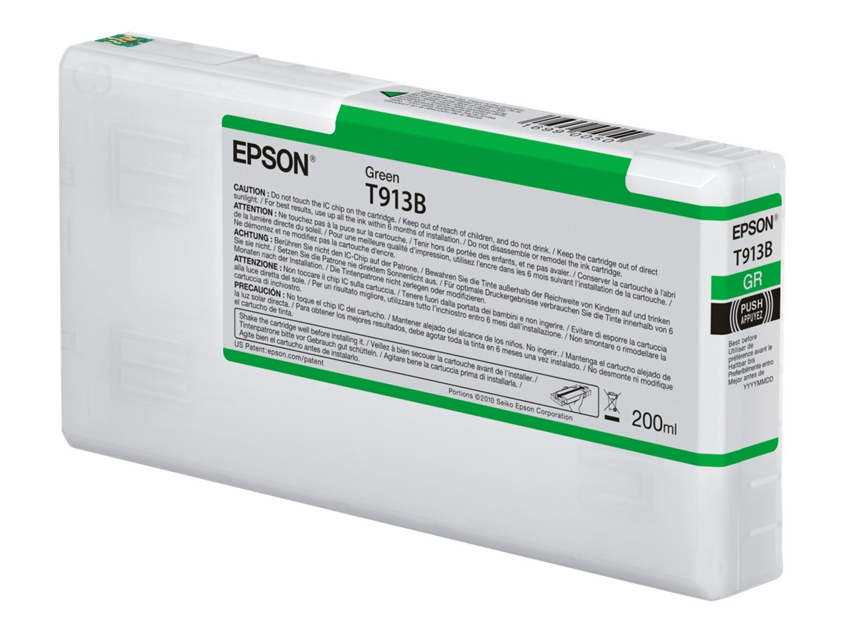 Epson T913B - 200 ml - grn - original - Tintenpatrone - fr SureColor SC-P5000, SC-P5000 STD Spectro, SC-P5000 Violet, SC-P5000