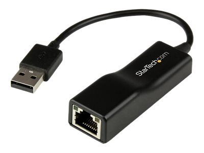 StarTech.com USB 2.0 RJ45 Fast Ethernet Adapter - Lan Nic USB Netzwerkadapter - USB 2.0 10/100 Mbit Adapter in Schwarz - Netzwer