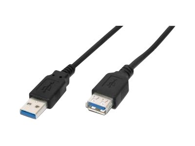 DIGITUS - USB-Verlngerungskabel - USB Typ A (M) zu USB Typ A (W) - USB 3.0 - 3 m - geformt