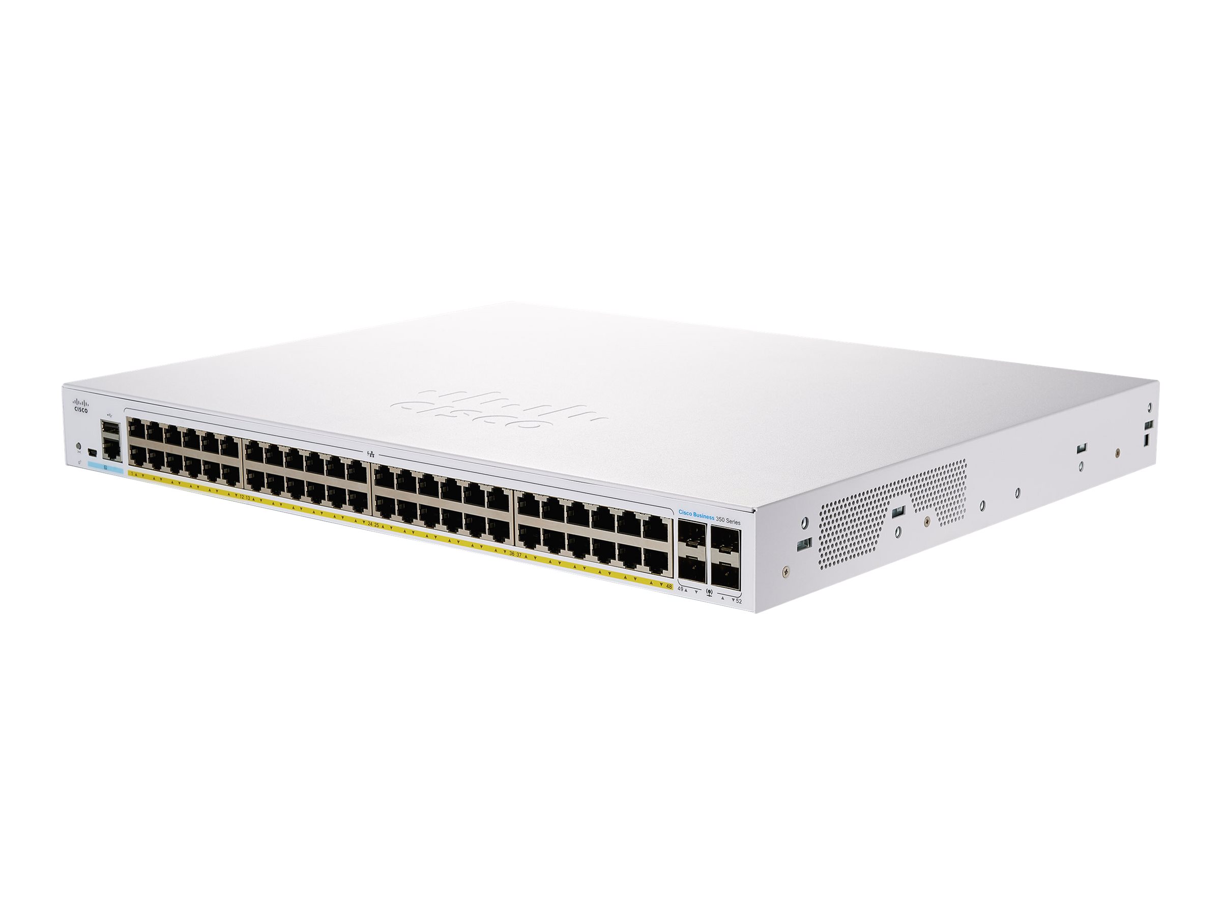 Cisco Business 350 Series 350-48T-4X - Switch - L3 - managed - 48 x 10/100/1000 + 4 x 10 Gigabit SFP+ - an Rack montierbar