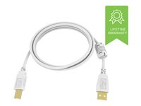 Vision Techconnect - USB-Kabel - USB Typ B (M) zu USB (M) - USB 2.0 - 1 m - weiss