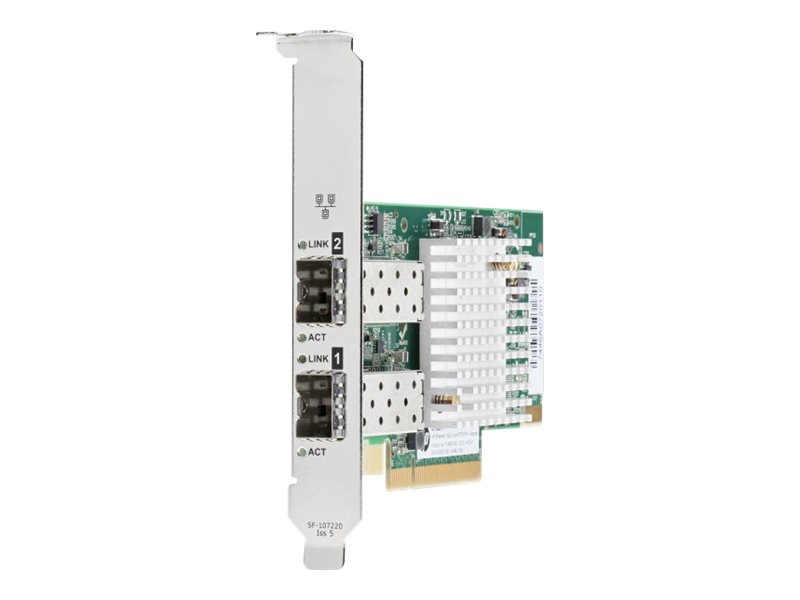 HPE 571SFP+ - Netzwerkadapter - PCIe 2.0 x8 Low-Profile - 10 Gigabit SFP+ x 2 - fr Apollo pc40, sx40; ProLiant DL360p Gen8, DL3
