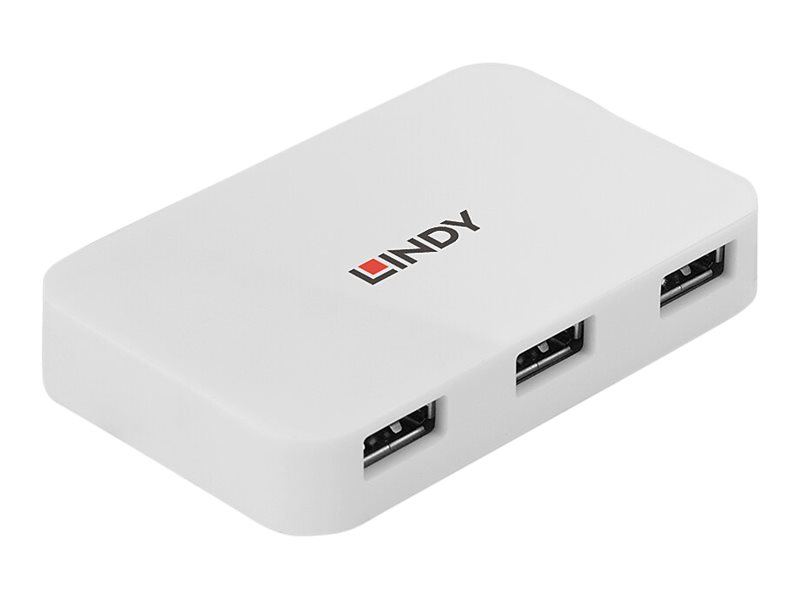 Lindy 4 Port USB 3.0 Hub Basic - Hub - 4 x SuperSpeed USB 3.0 - Desktop