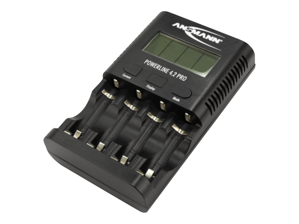 ANSMANN POWERline 4.2 Pro - Batterieladegerät / -tester - (für 4xAA/AAA) - 1800 mA (USB)
