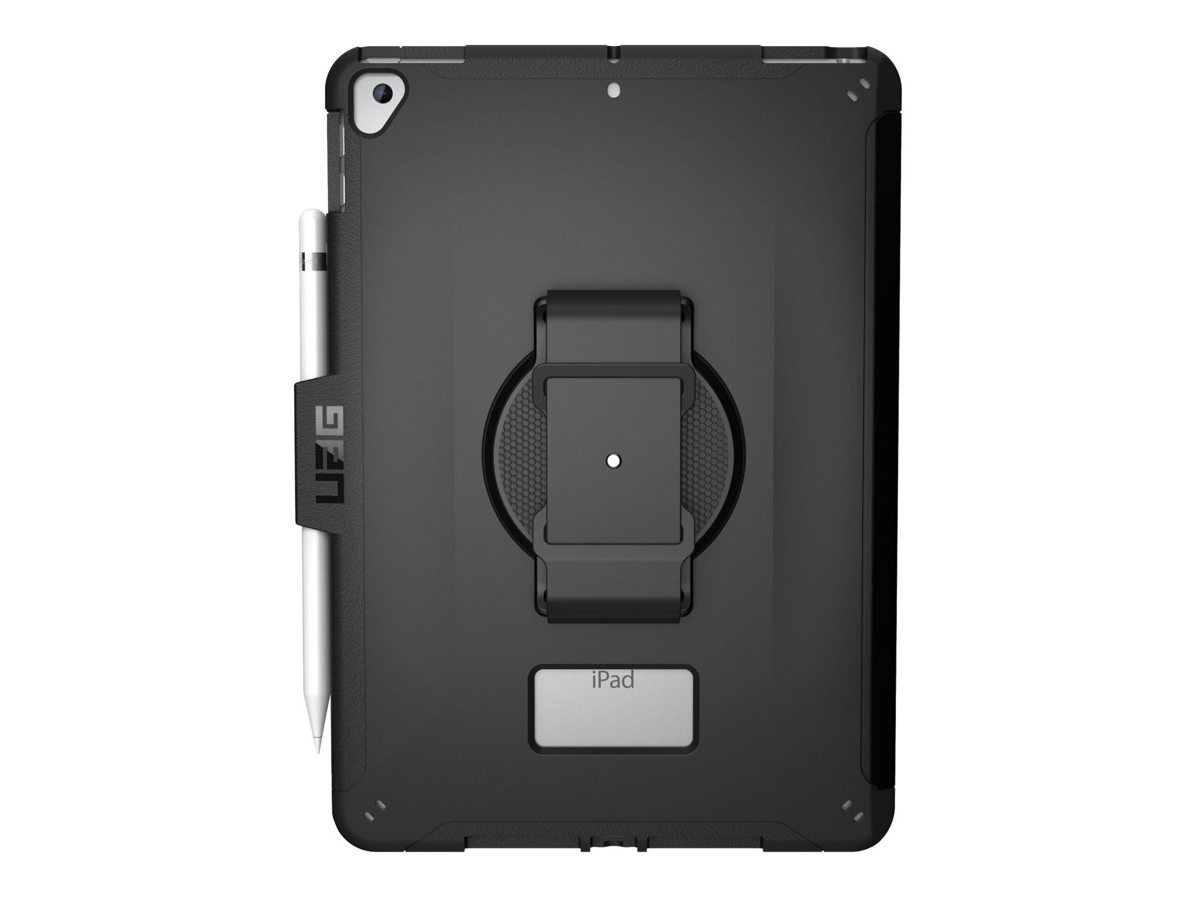 UAG Case for iPad 10.2-in (9/8/7 Gen, 2021/2020/2019) - Scout w/ Handstrap Black - Hintere Abdeckung fr Tablet - 10.2