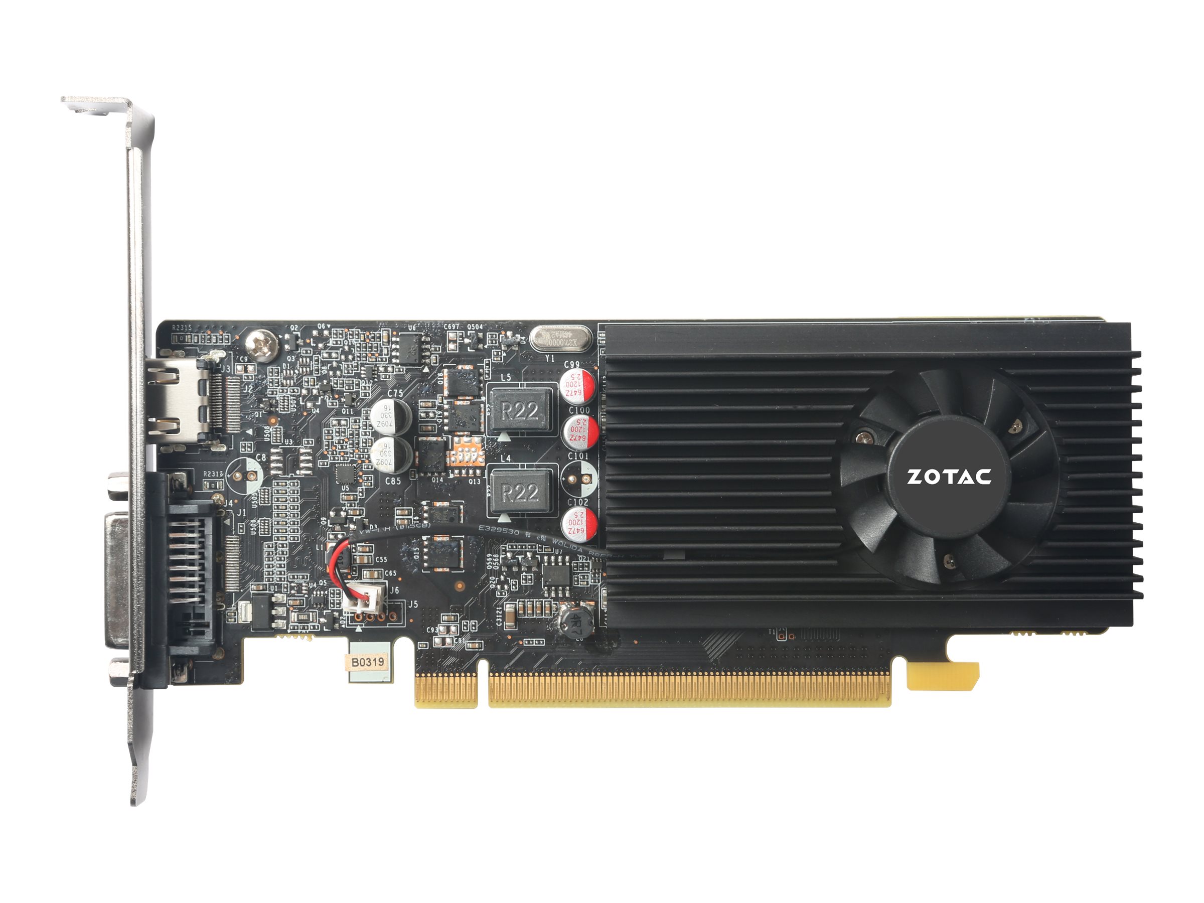 ZOTAC GeForce GT 1030 - Grafikkarten - GF GT 1030 - 2 GB GDDR5 - PCIe 3.0 - DVI, HDMI