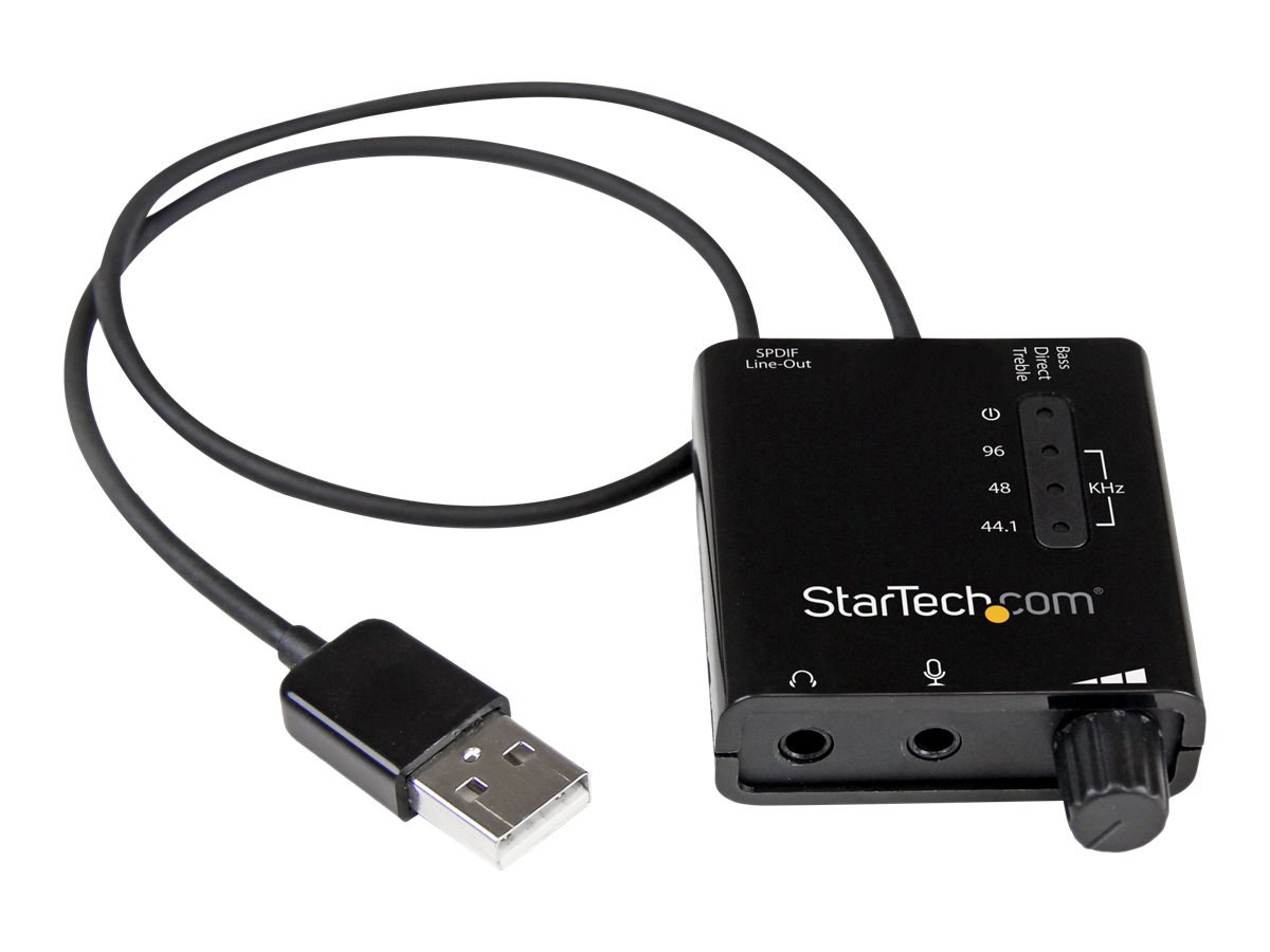 StarTech.com USB Audio Adapter - Externe USB Soundkarte mit SPDIF Digital Audio mit 2x 3,5mm Klinke - USB auf Audio Konverter - 