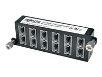 Tripp Lite 40Gb High Density Pass-Through Cassette 12 12-Fiber MTP/MPO - Glasfaserkassette - MTP/MPO X 12 - Schwarz