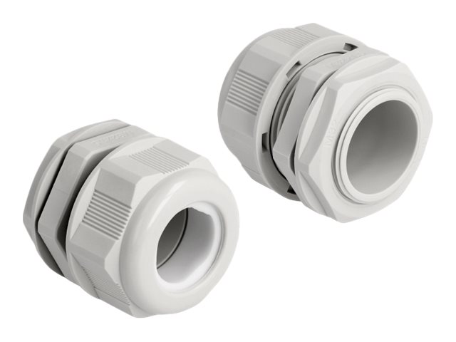 Delock - Cable gland (M32) - Grau (Packung mit 2)