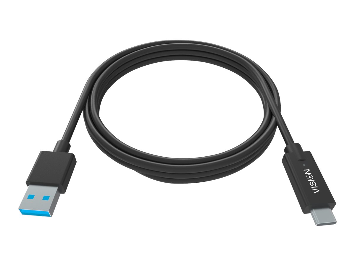 Vision Professional - USB-Kabel - 24 pin USB-C (M) zu USB Typ A (M) - USB 3.0 - 3 A - Schwarz