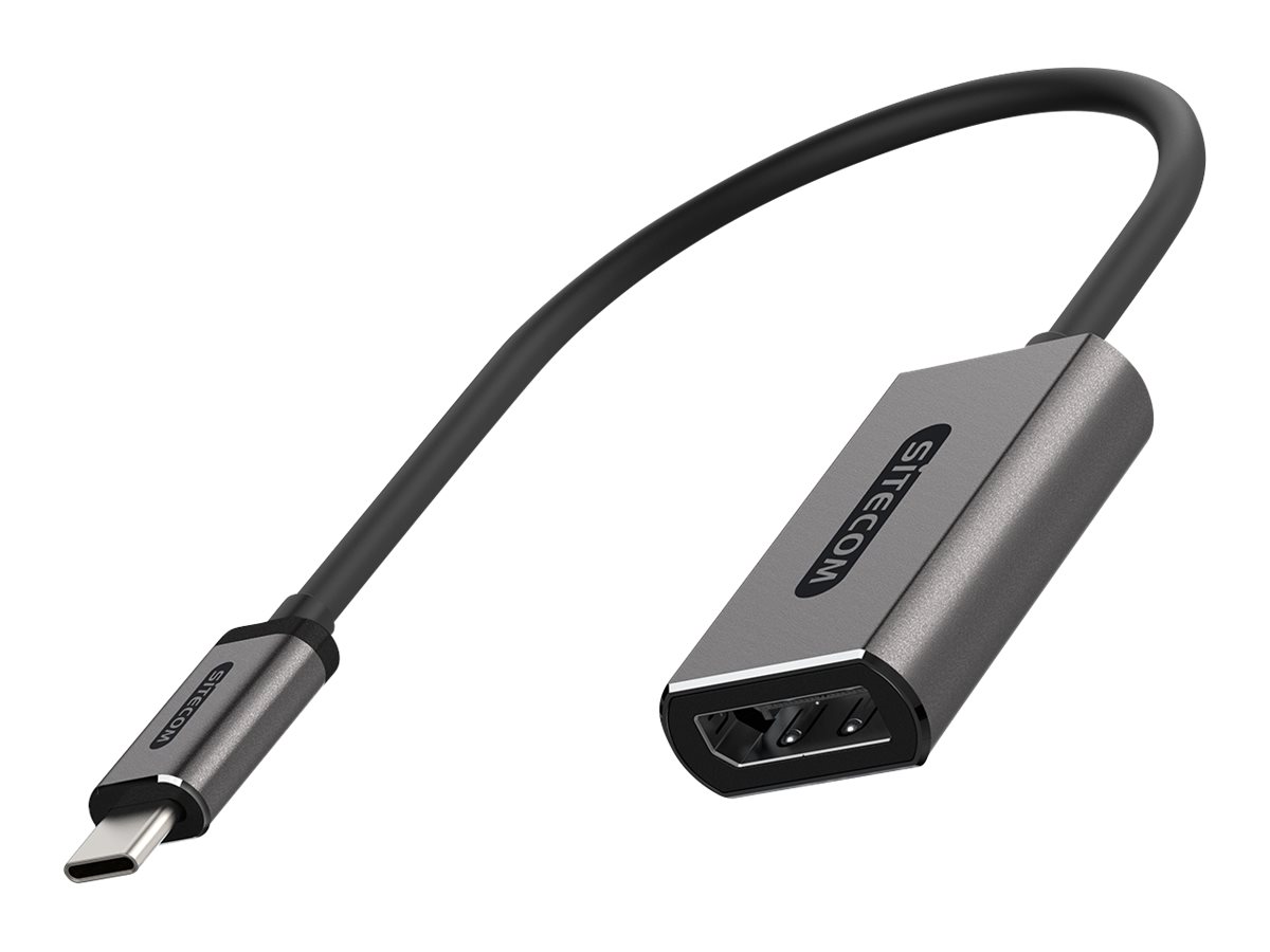 Sitecom - Adapter USB/DisplayPort - USB-C (M) zu DisplayPort (W) - USB 3.1 / DisplayPort 1.2 - untersttzt 4K 60 Hz (3840 x 2160