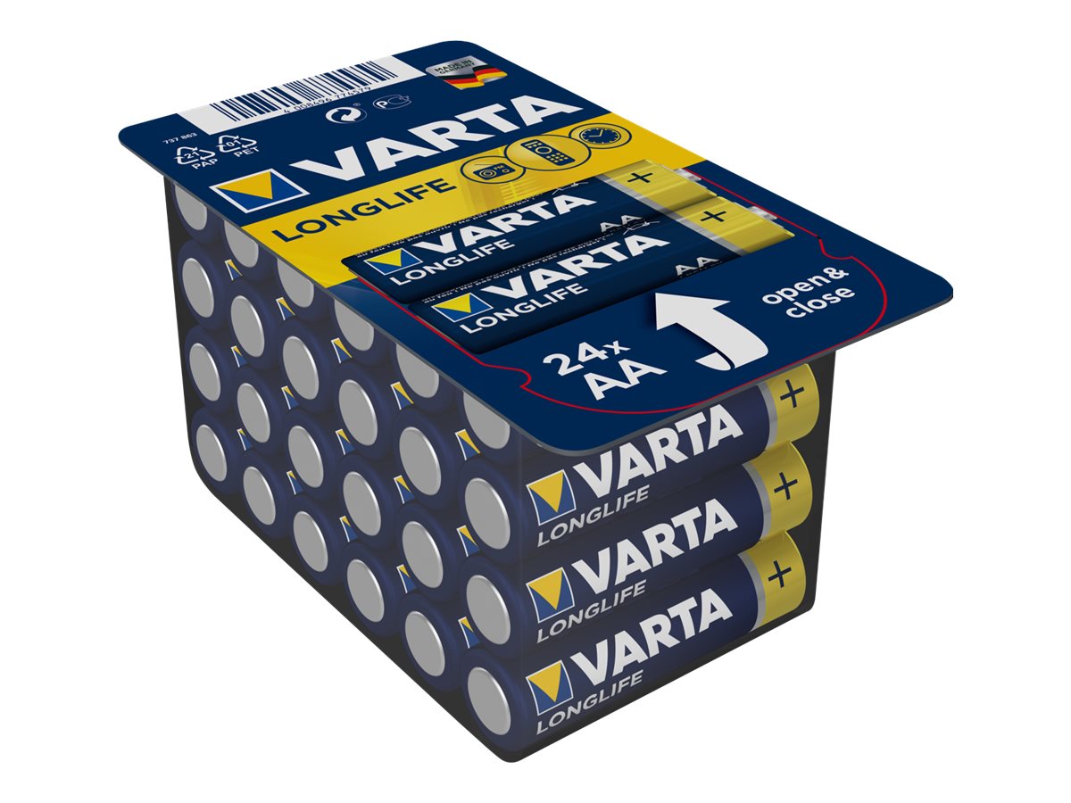 Varta Longlife - Batterie 24 x AA / LR6 - Alkali-Mangan - 2750 mAh