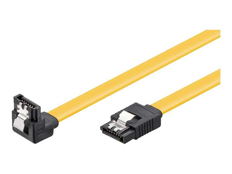 goobay - SATA-Kabel - Serial ATA 150/300/600 - SATA zu SATA - 30 cm - 90 Stecker, eingerastet