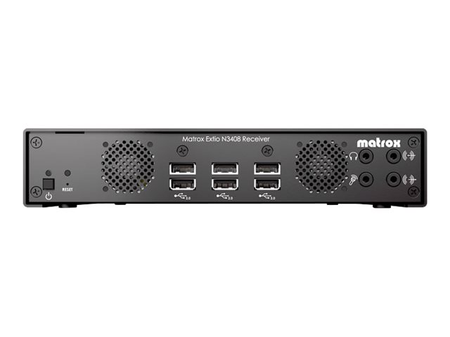 Matrox Extio 3 Series N3408 Receiver Appliance - KVM-Extender - Empfnger - 1GbE - USB - 1000Base-T