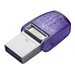 Kingston DataTraveler microDuo 3C - USB-Flash-Laufwerk - 128 GB - USB 3.2 Gen 1 / USB-C