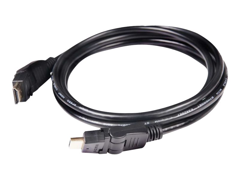 Club 3D CAC-1360 - HDMI-Kabel mit Ethernet - HDMI mnnlich drehend zu HDMI mnnlich drehend - 2 m - 4K Untersttzung