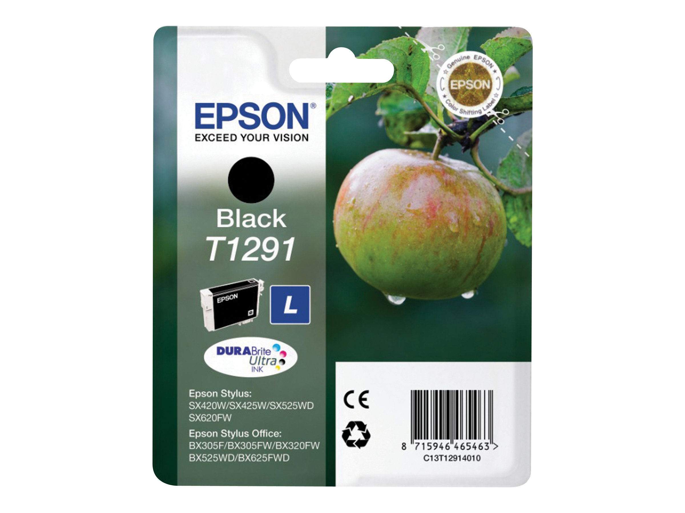Epson T1291 - 11.2 ml - L-Grsse - Schwarz - Original - Blisterverpackung