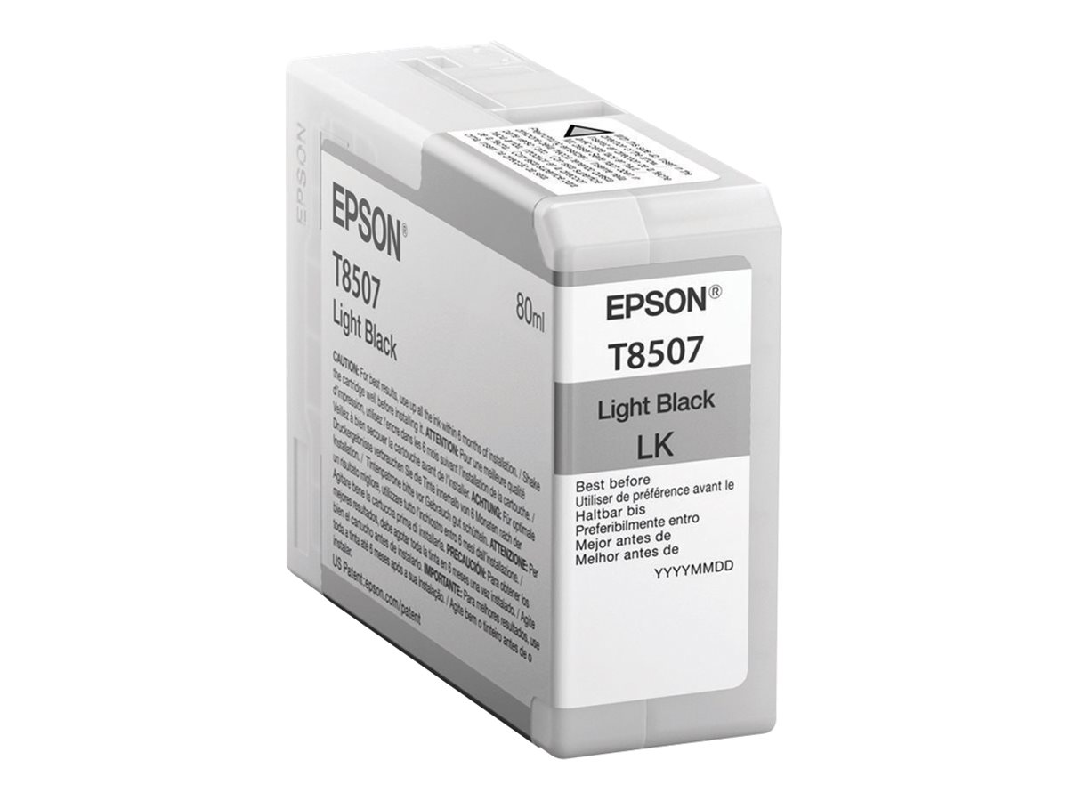 Epson T8507 - 80 ml - Schwarz - Original - Tintenpatrone - fr SureColor P800, P800 Designer Edition, SC-P800