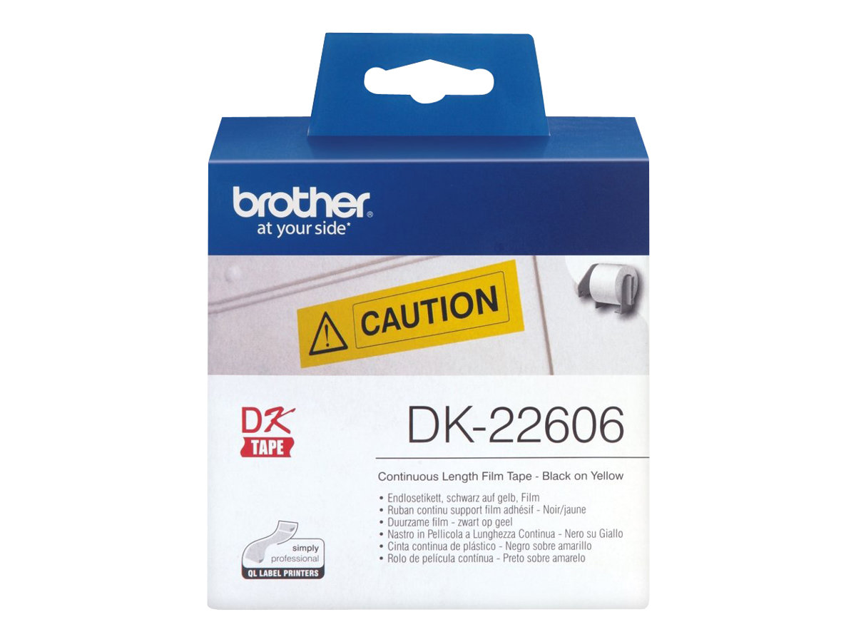 Brother DK-22606 - Gelb - Rolle (6,2 cm x 15,2 m) Folie / Film - fr Brother QL-1050, 1060, 1110, 500, 550, 560, 570, 580, 600, 
