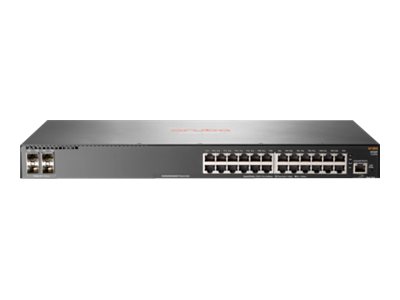 HPE Aruba 2930F 24G 4SFP+ - Switch - L3 - managed - 24 x 10/100/1000 + 4 x 1 Gigabit/10 Gigabit SFP+ (Uplink) - an Rack montierb
