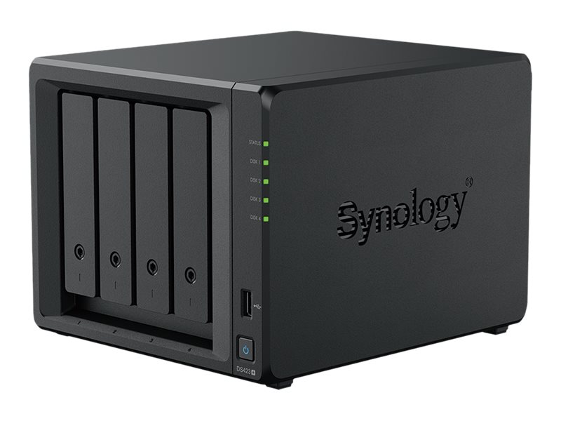 Synology Disk Station DS423+ - NAS-Server - 4 Schchte - SATA 6Gb/s - RAID RAID 0, 1, 5, 6, 10, JBOD - RAM 2 GB