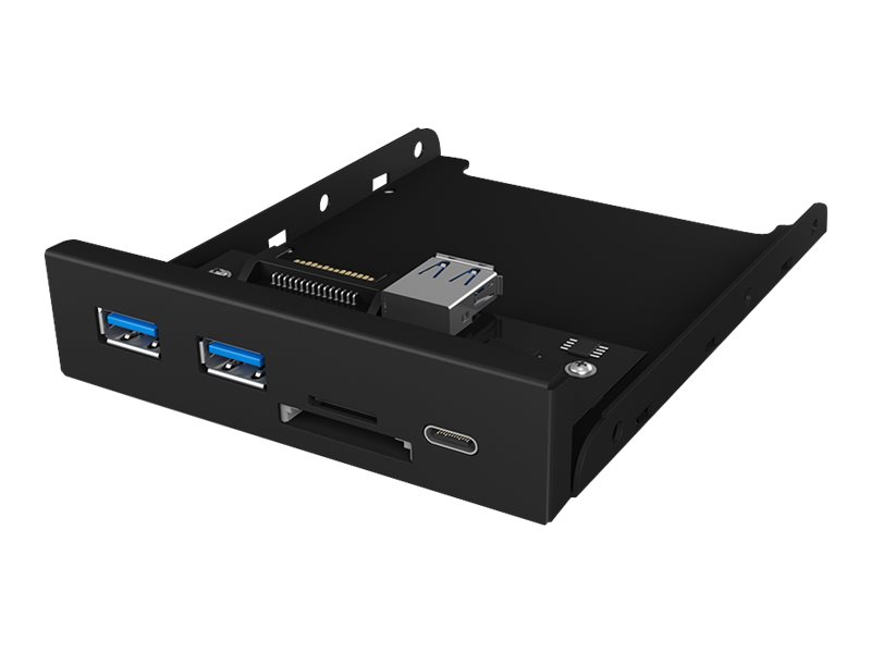 ICY BOX IB-HUB1417-i3 - Hub - 2 x SuperSpeed USB 3.0 + 1 x USB-C - fr Unterputzmontage geeignet